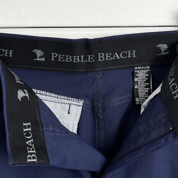 Pebble Beach Performance Chino Pants Men's sz 36x32 - Picture 4 of 8